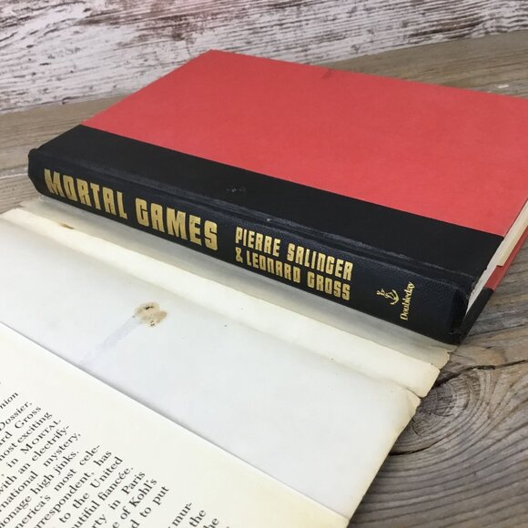 Mortal Games Hardcover By Pierre Salinger & Leonard Gross 1988 Vintage - Picture 3 of 10